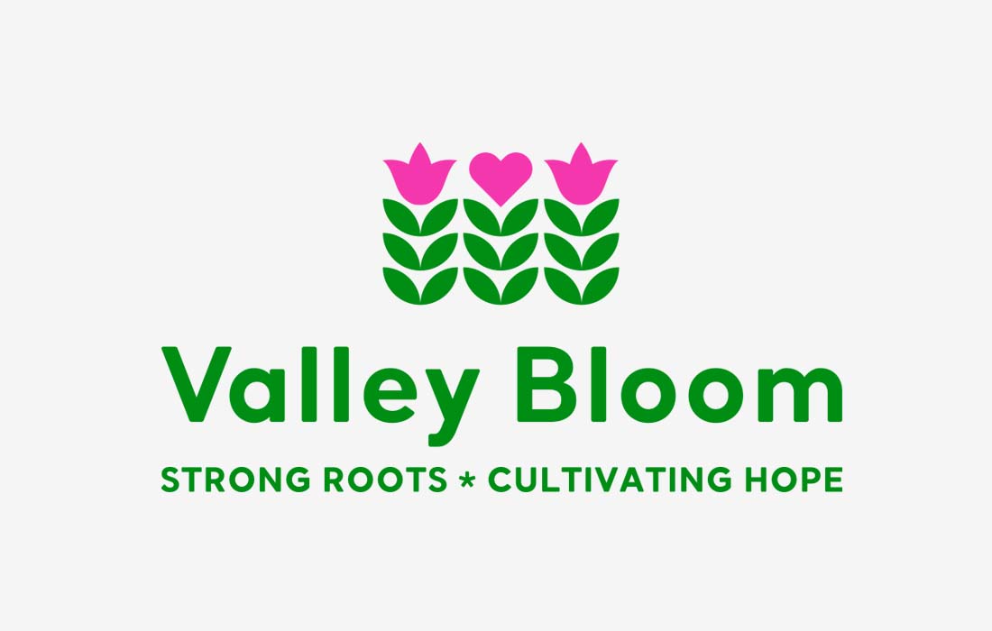 Valley Bloom, formerly known as the Assistance League of East Valley, came to The Bureau of Small Projects for a bold reimagining of their Brand including a new name and logo!